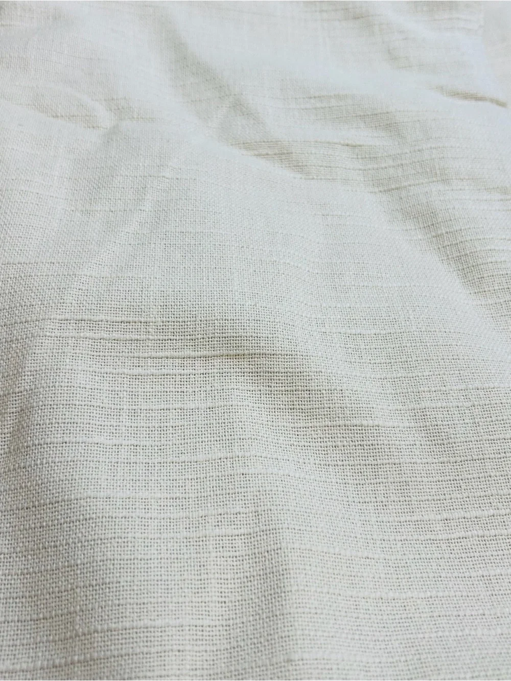 QUINCE Set Of 2 48x84 Cotton Slub Room Darkening Curtains Natural 0218